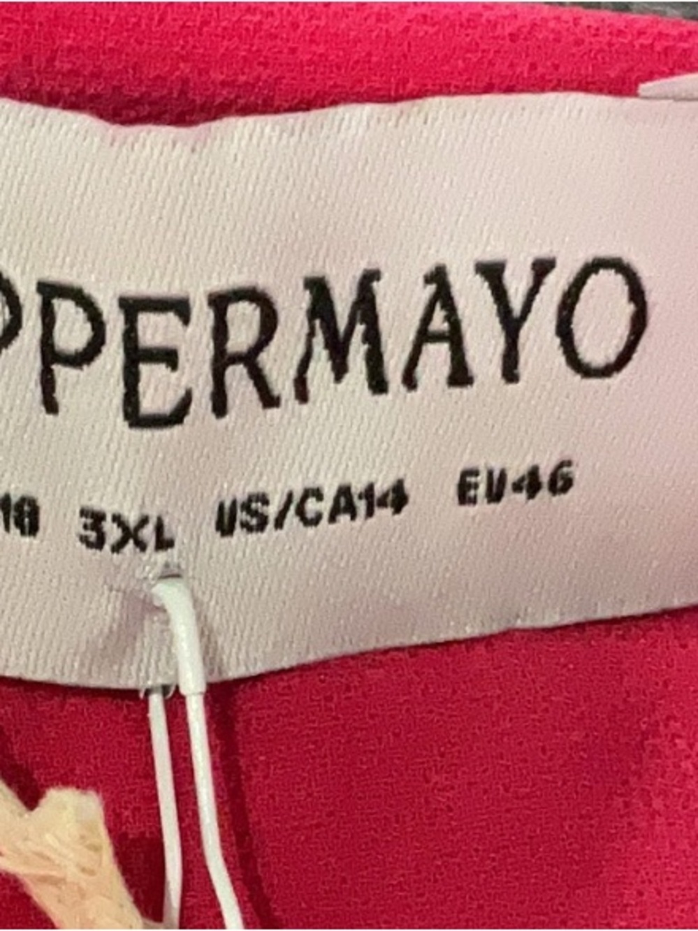 Peppermayo Eleanora Plunge Mini Dress - Pink - Size 14 - Picture 11 of 11